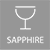 Saphir-Glas